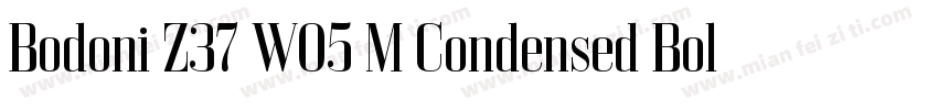 Bodoni Z37 W05 M Condensed Bold字体转换
